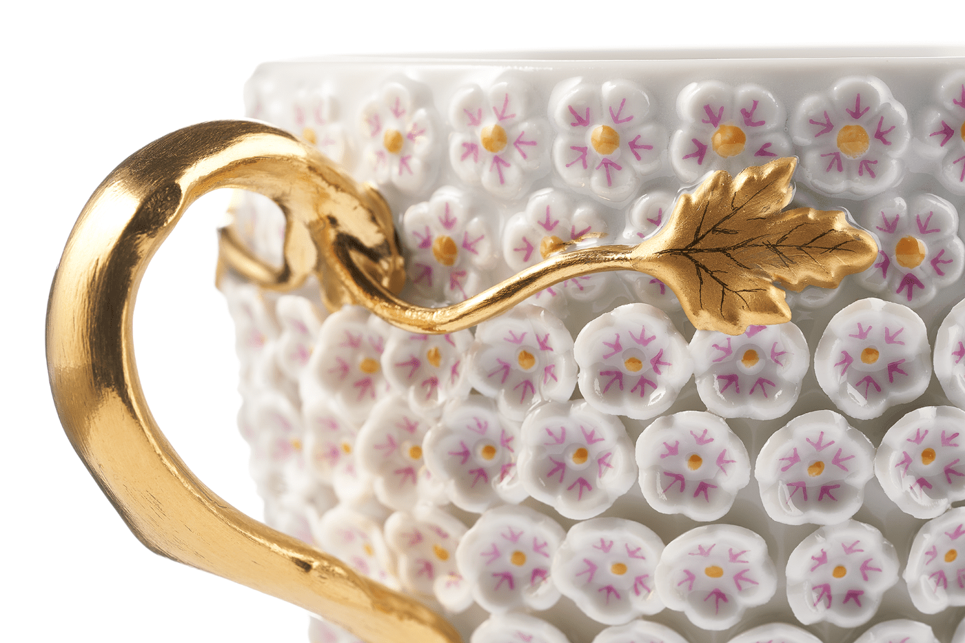 Tasse mit Schneeballblüten Weiß, H 8,5 cm | Meissen Exklusiv - Kollektion 900380 - 82630 - Meissen Weimar