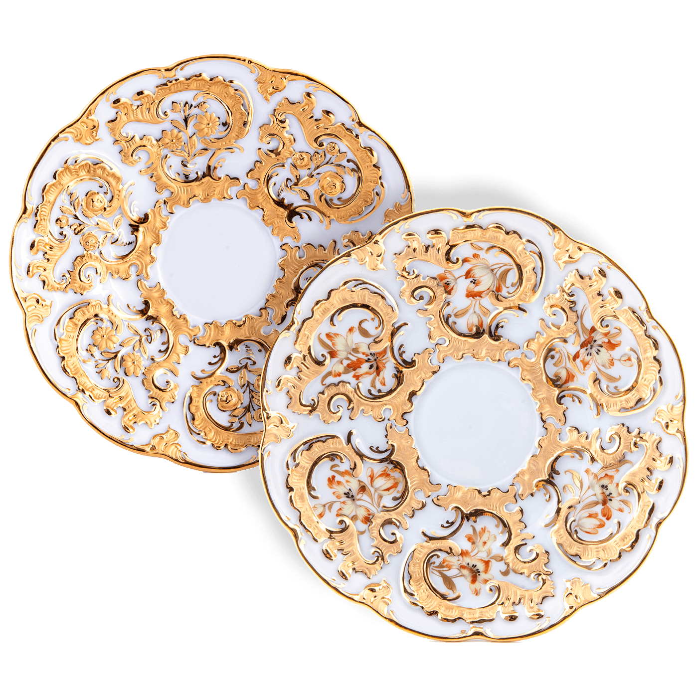 Tassen - Set Tulpen mit goldenen Blättern, Limitierte Edition, 2 - teilig | Meissen Limited Edition 22a074 - c5530 - Meissen Weimar