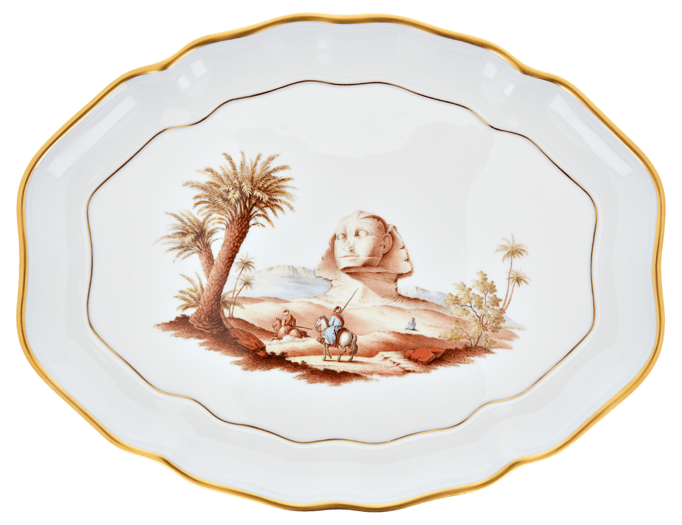 Tee - Dejeuner Ägyptische Landschaften, limitiert, 4 - teilig | Meissen Limitierte Meisterwerke 296384 - c5516 - Meissen Weimar