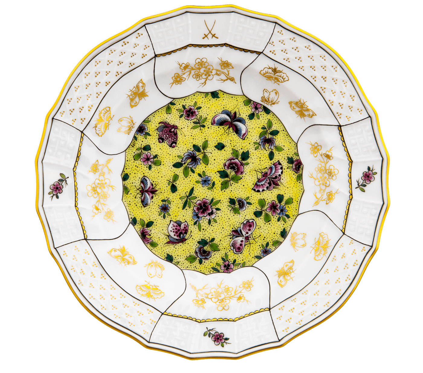 Tee - Dejeuner Blüten - und Schmetterlingsfantasien, limitiert, Gesamtgewicht 2300 g | Meissen Limitierte Meisterwerke 589984 - c0201 - Meissen Weimar