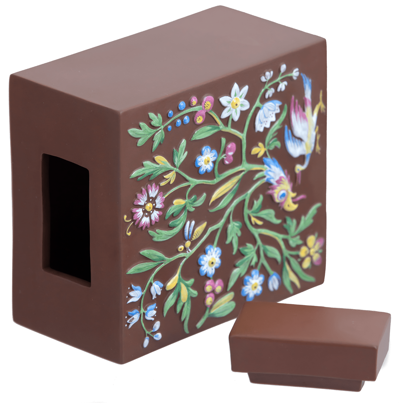 Teedose Fantasy, Böttgersteinzeug, H 10.2 cm, limitiert | Meissen Böttgersteinzeug 95a074 - 85655 - Meissen Weimar