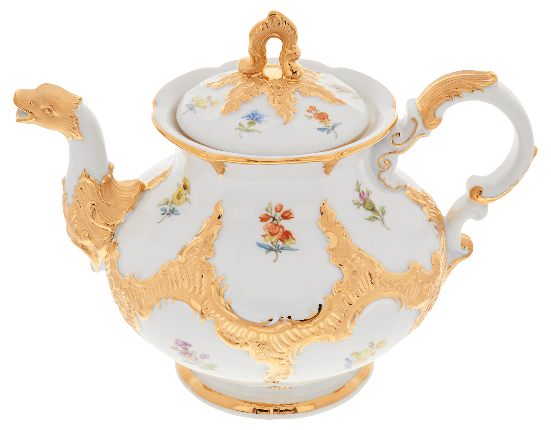 Teekanne Goldbronze 19 cm, 1,2 l | Meissen B - Form 010179 - 15727 - Meissen Weimar