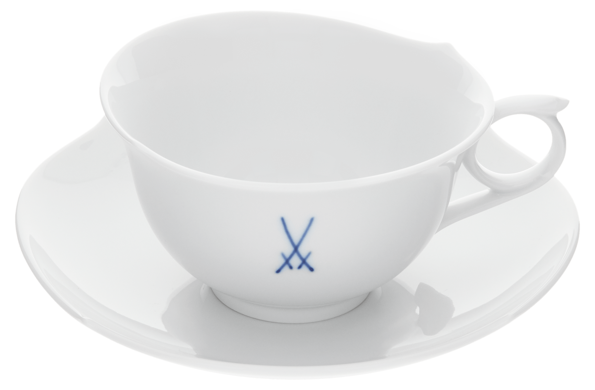 Teetasse, Markenzeichen Meissen, kobaltblau, V 0,15 l | Meissen Wellenspiel Pur 825001 - 28633 - Meissen Weimar