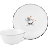 Teetasse, Mingdrachen leicht, schwarz und platin, V 0,2 l | Meissen Cosmopolitan