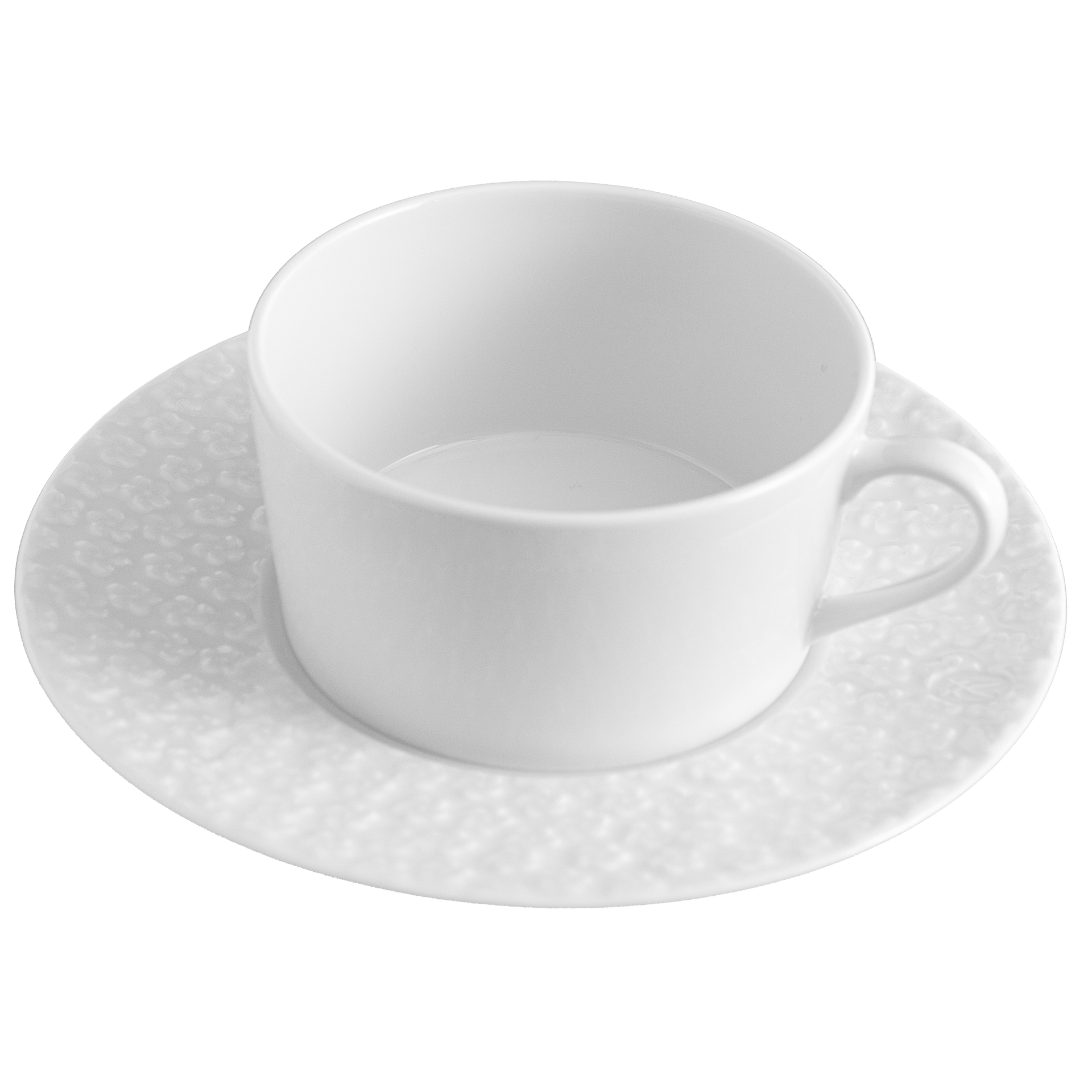 Teetasse mit Untertasse, Weiß, H 6 cm, Ø 14.5 cm | Meissen No.41 Royal Blossom 000001 - 42933 - Meissen Weimar