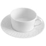 Teetasse mit Untertasse, Weiß, H 6 cm, Ø 14.5 cm | Meissen No.41 Royal Blossom