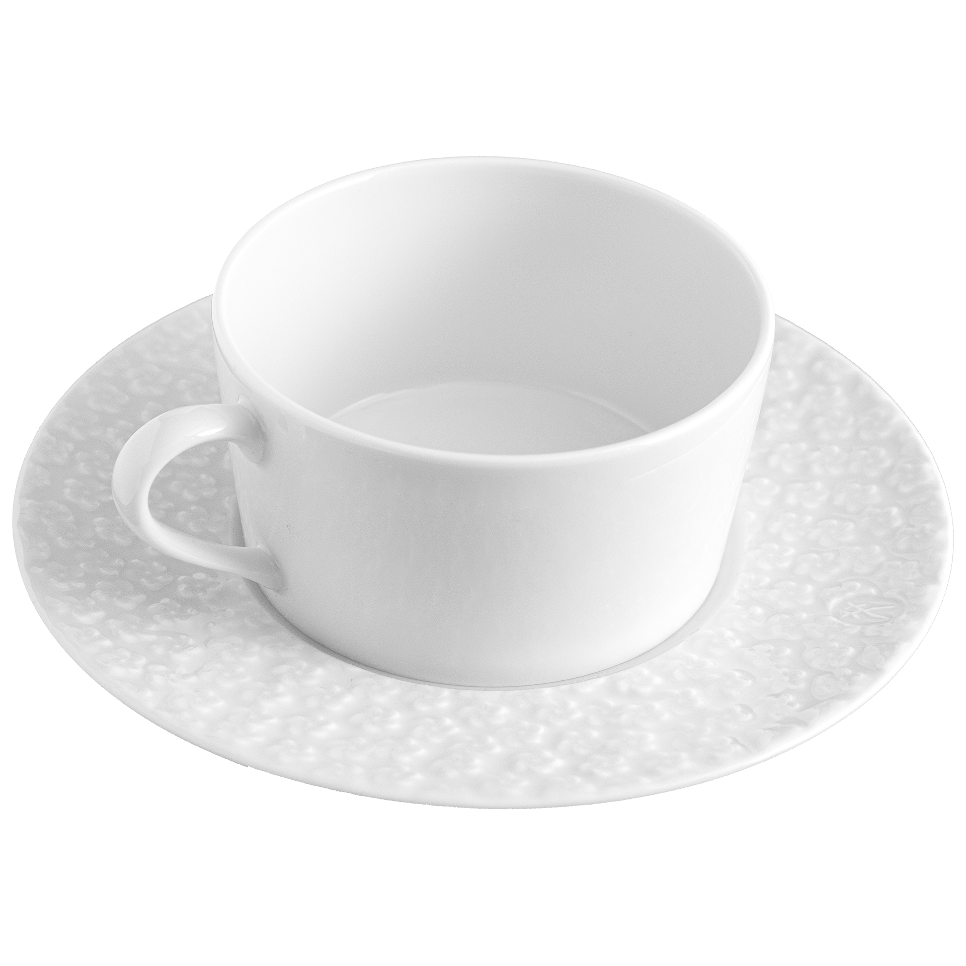 Teetasse mit Untertasse, Weiß, H 6 cm, Ø 14.5 cm | Meissen No.41 Royal Blossom 000001 - 42933 - Meissen Weimar