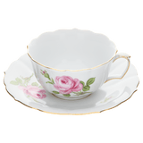 Teetasse, Rose mitte, bunt, Goldrand, V 0,2 l | Meissen Neuer Ausschnitt