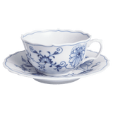 Teetasse, Zwiebelmuster, kobaltblau, weißer Rand, V 0,2 l | Meissen Neuer Ausschnitt