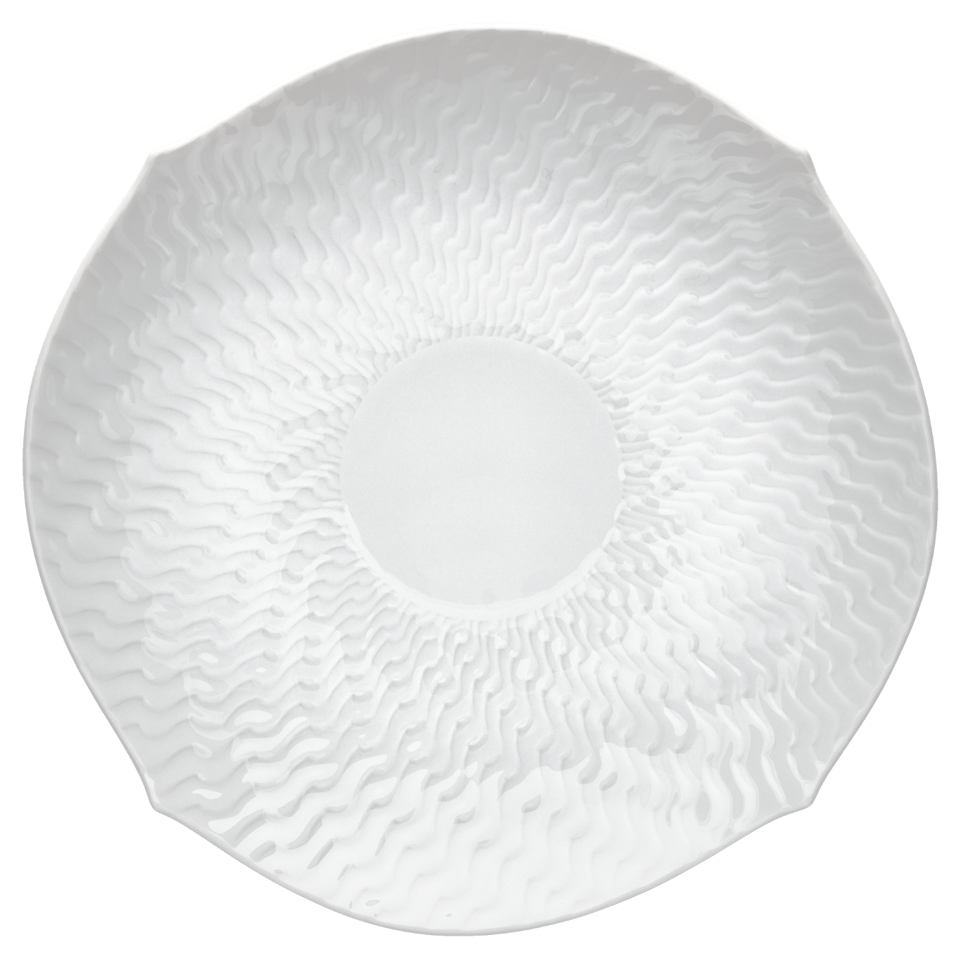 Teeuntertasse, Weiß, Ø 16 cm | Meissen Wellenspiel Relief 000001 - 29613 - Meissen Weimar
