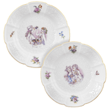 Teller-Set Handbemalt, Ø 20 cm, 2-Teilig | Meissen Antactica Collection