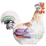 Terrine Hahn, handbemalt, H 28 cm | Meissen Exklusiv-Kollektion