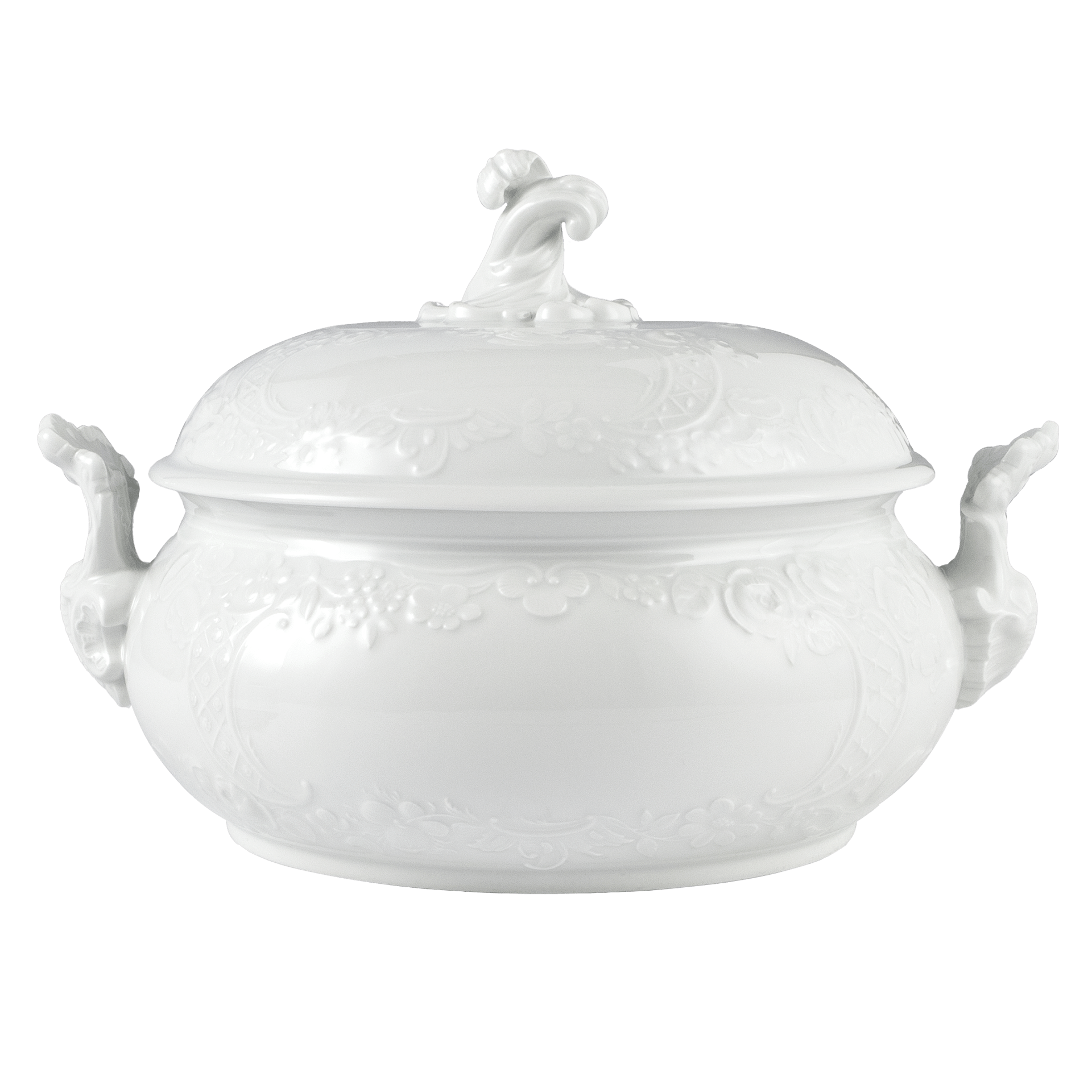 Terrine, Weiß, H 23 cm, 2,25 l | Meissen Fine Dining 000001 - 03023 - Meissen Weimar