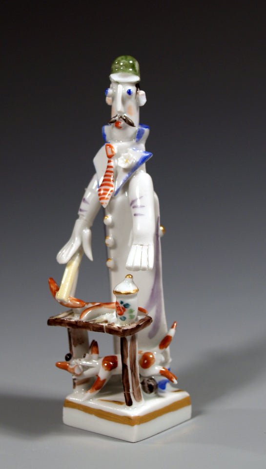 Thüringer Wurstverkäufer, Bunt und gold staffiert | Meissen Miniaturfiguren - Edition 900300 - 83120 - Meissen Weimar