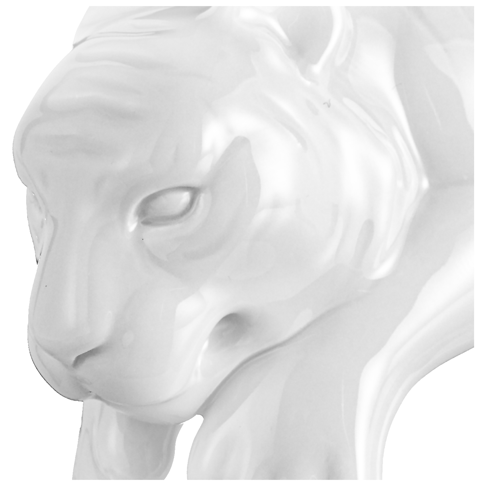 Tiger, Weiß, H 11,5 cm | Meissen Figuren Chinesisches Jahrestier 000001 - 83652 - Meissen Weimar