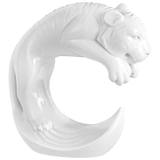 Tiger, Weiß, H 11,5 cm | Meissen Figuren Chinesisches Jahrestier