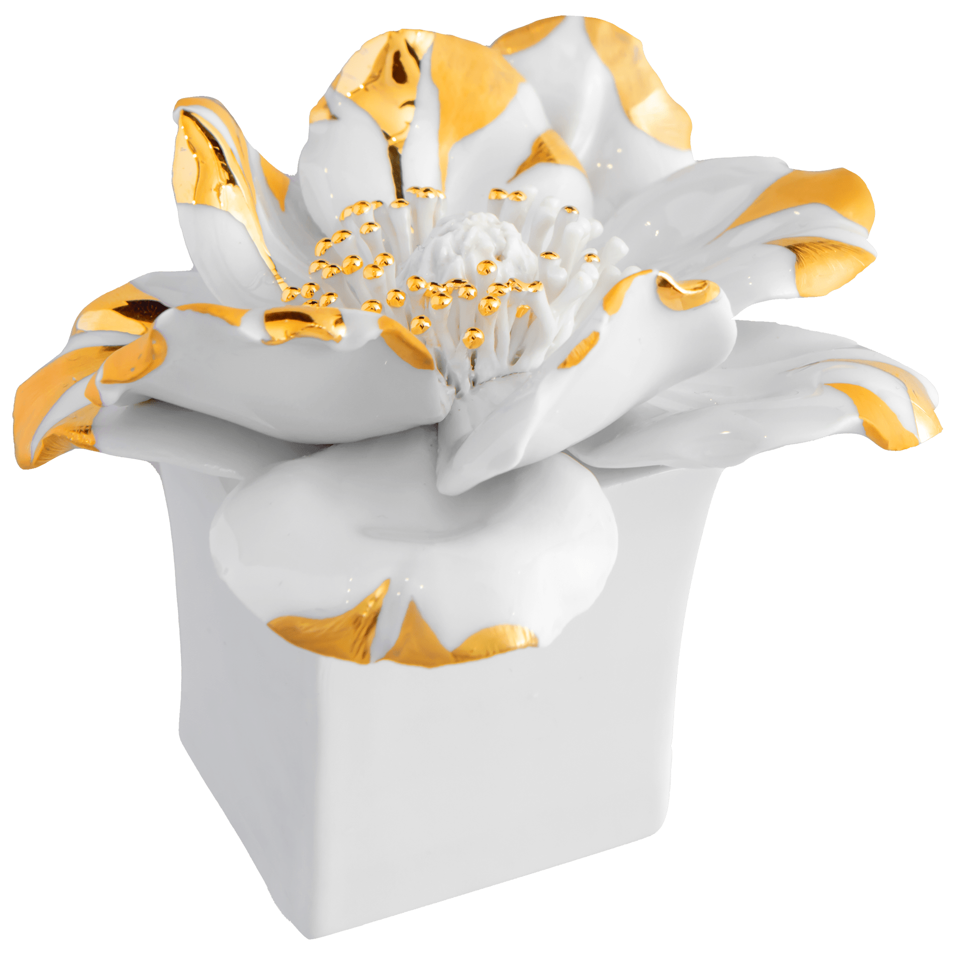 Tischblume Anemone, Gold staffiert, H 7 cm | Meissen Fine Dining 900200 - 81787 - Meissen Weimar