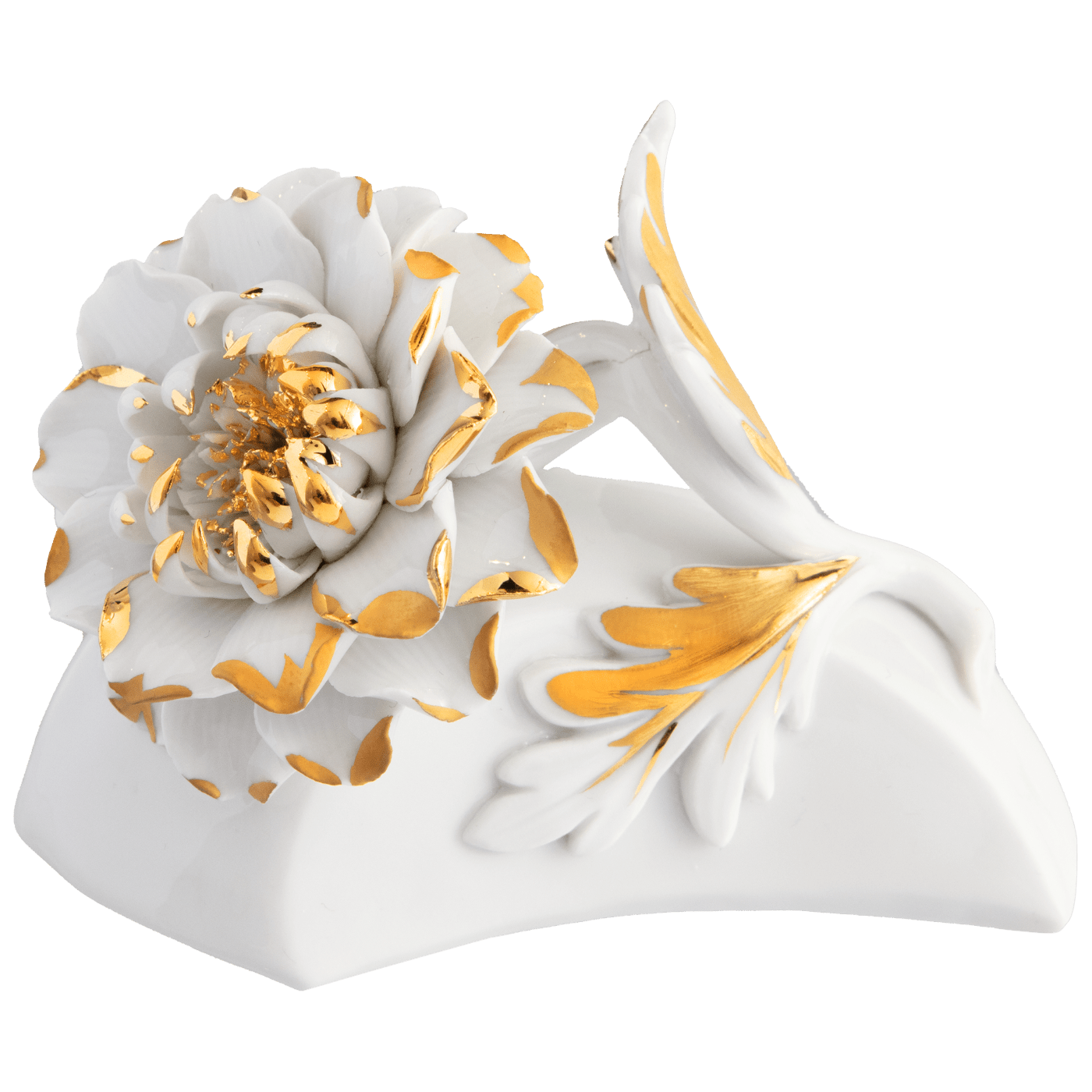 Tischblume Aster, Gold staffiert, H 7 cm | Accessoires Meissen Royal Blossom 900200 - 81789 - Meissen Weimar
