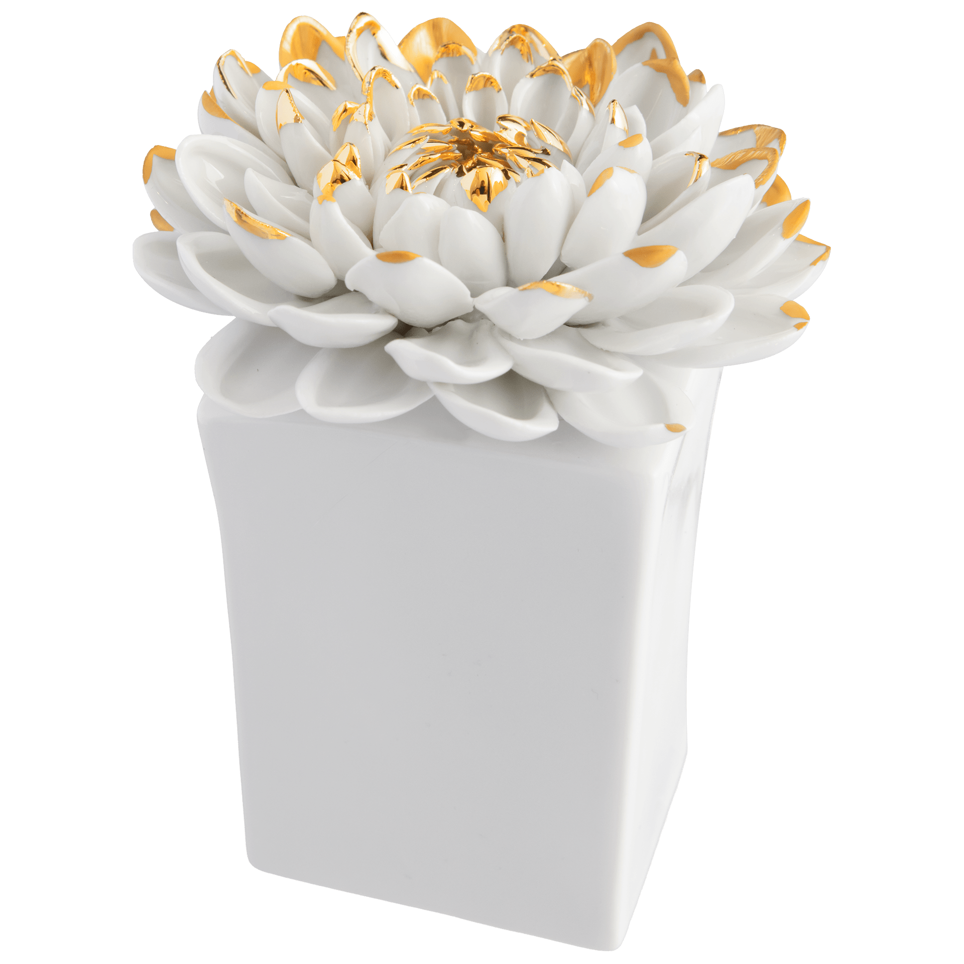 Tischblume Dahlie, Gold staffiert, H 9,5 cm | Accessoires Meissen Royal Blossom 900200 - 81785 - Meissen Weimar