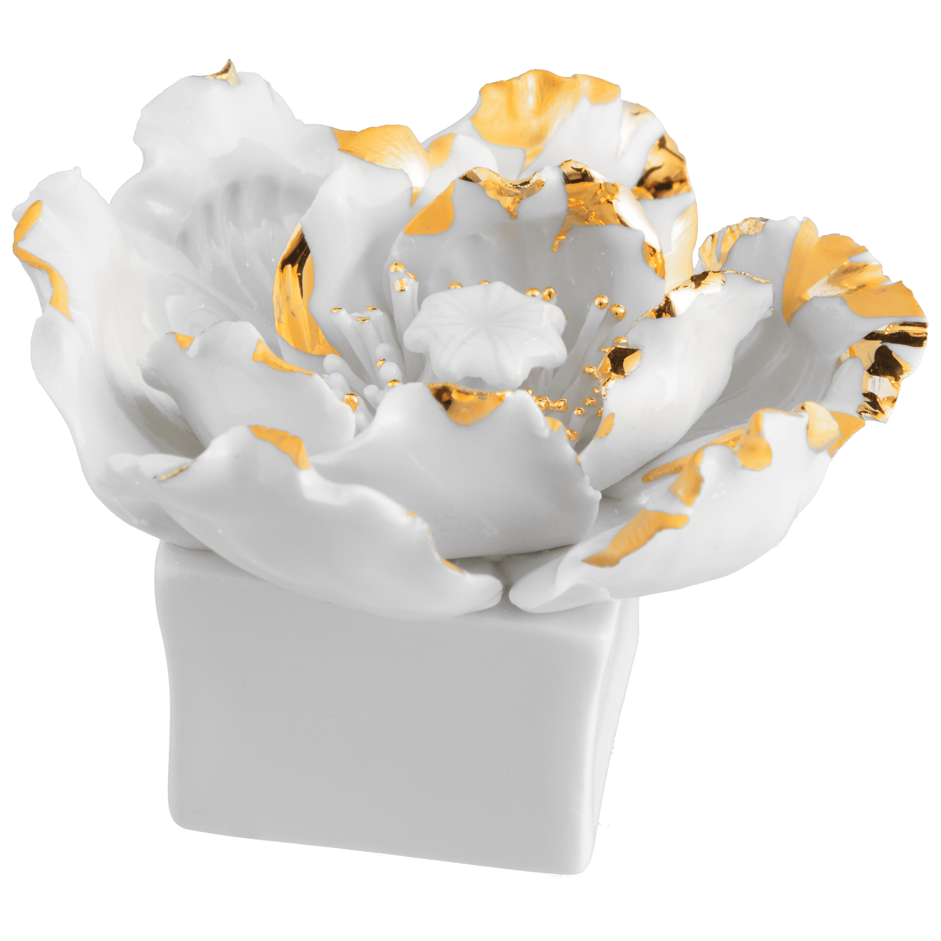 Tischblume Mohn, Gold staffiert, H 5 cm | Meissen Fine Dining 900200 - 81786 - Meissen Weimar