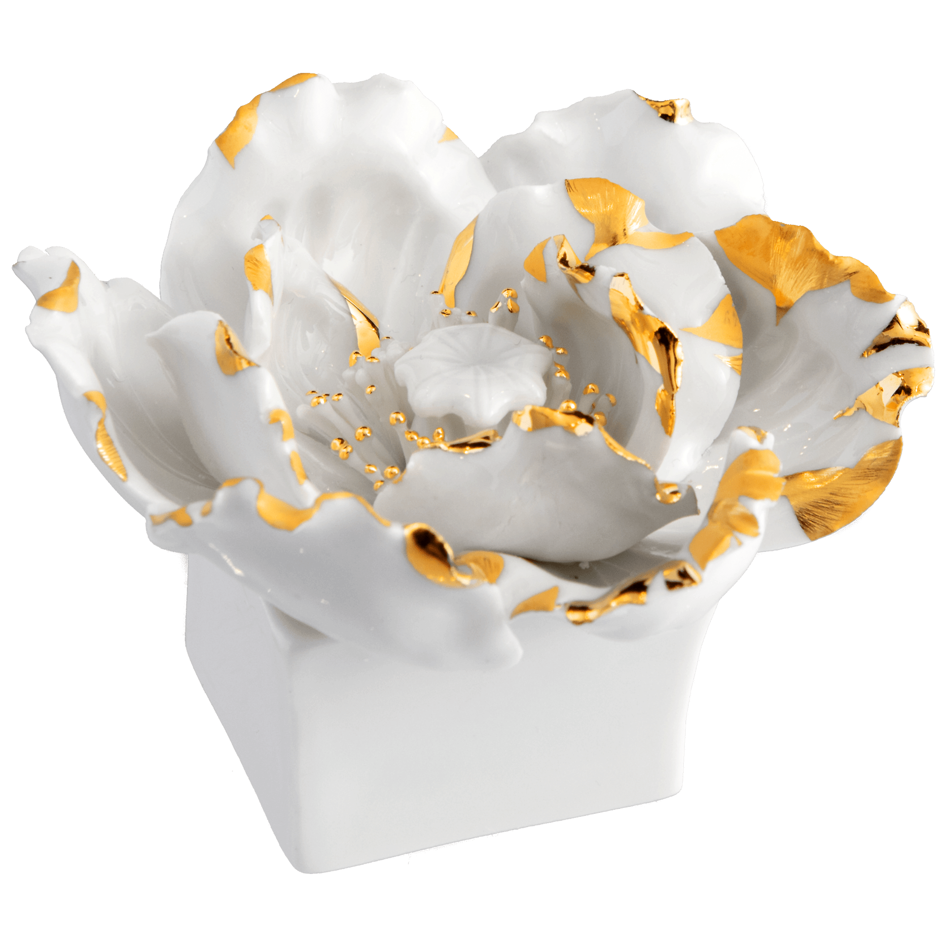 Tischblume Mohn, Gold staffiert, H 5 cm | Meissen Fine Dining 900200 - 81786 - Meissen Weimar