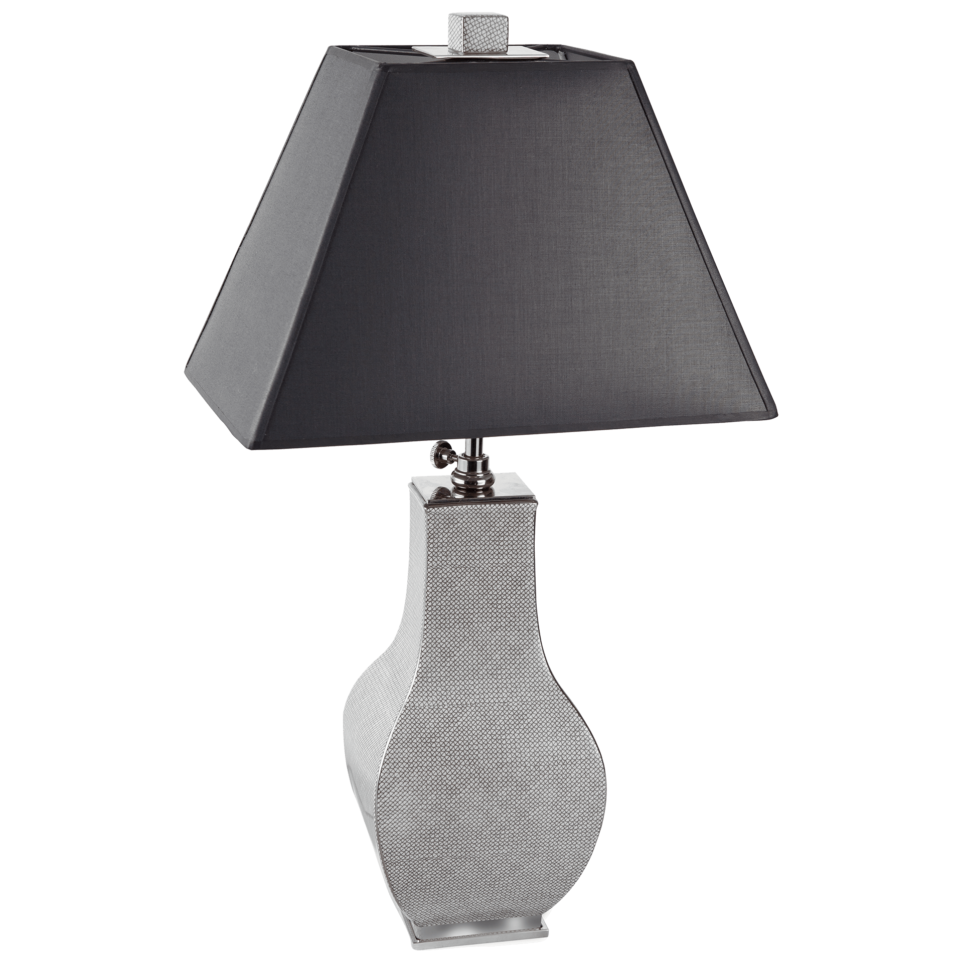 Tischleuchte Mesh Platin H 49 cm | Meissen Leuchter Kollektion 79a129 - 50m68 - Meissen Weimar
