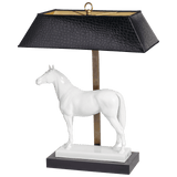 Tischleuchte Pferd, Weiß, H 48 cm | Meissen Fine Dining Individuell