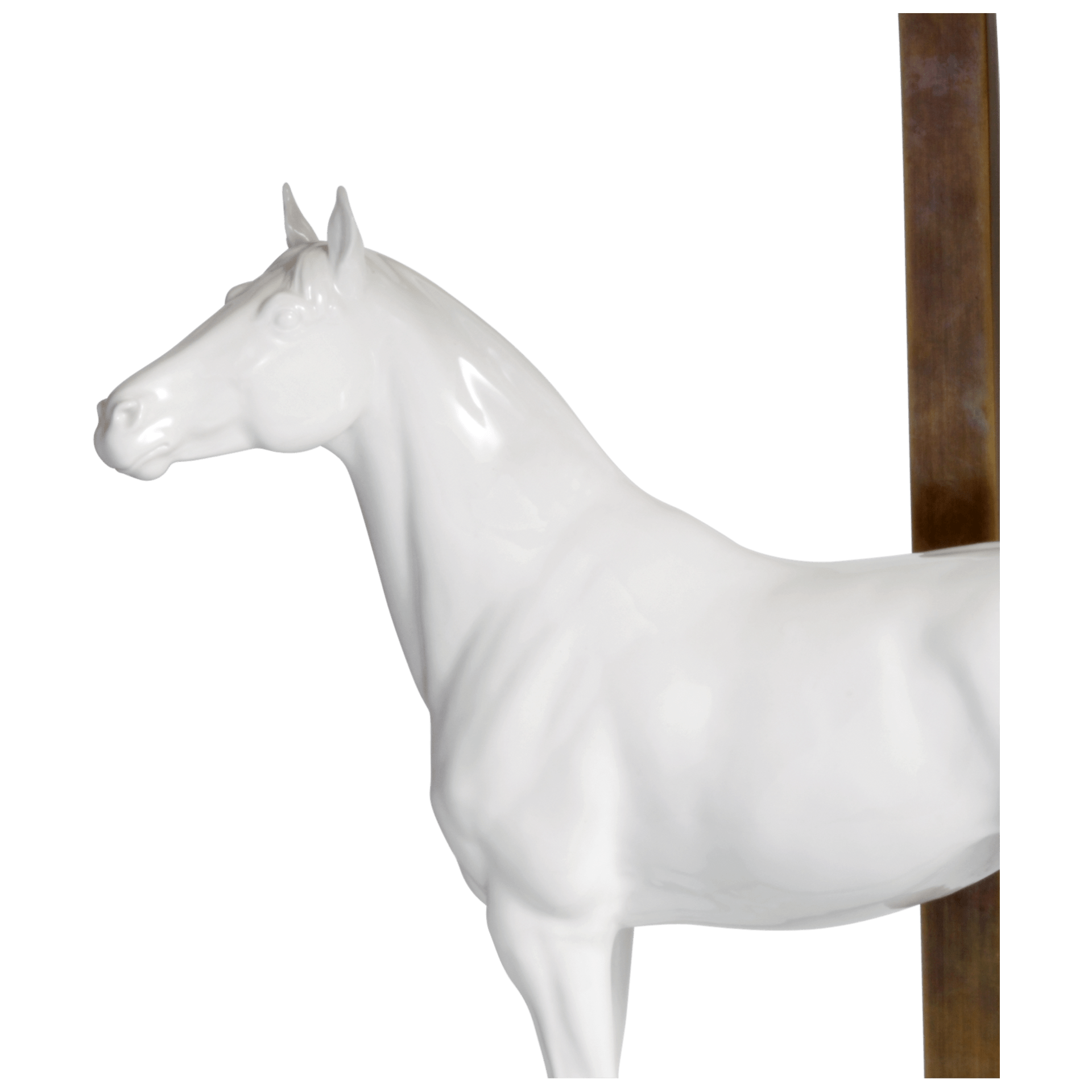 Tischleuchte Pferd, Weiß, H 48 cm | Meissen Fine Dining Individuell 000001 - 78m13 - Meissen Weimar