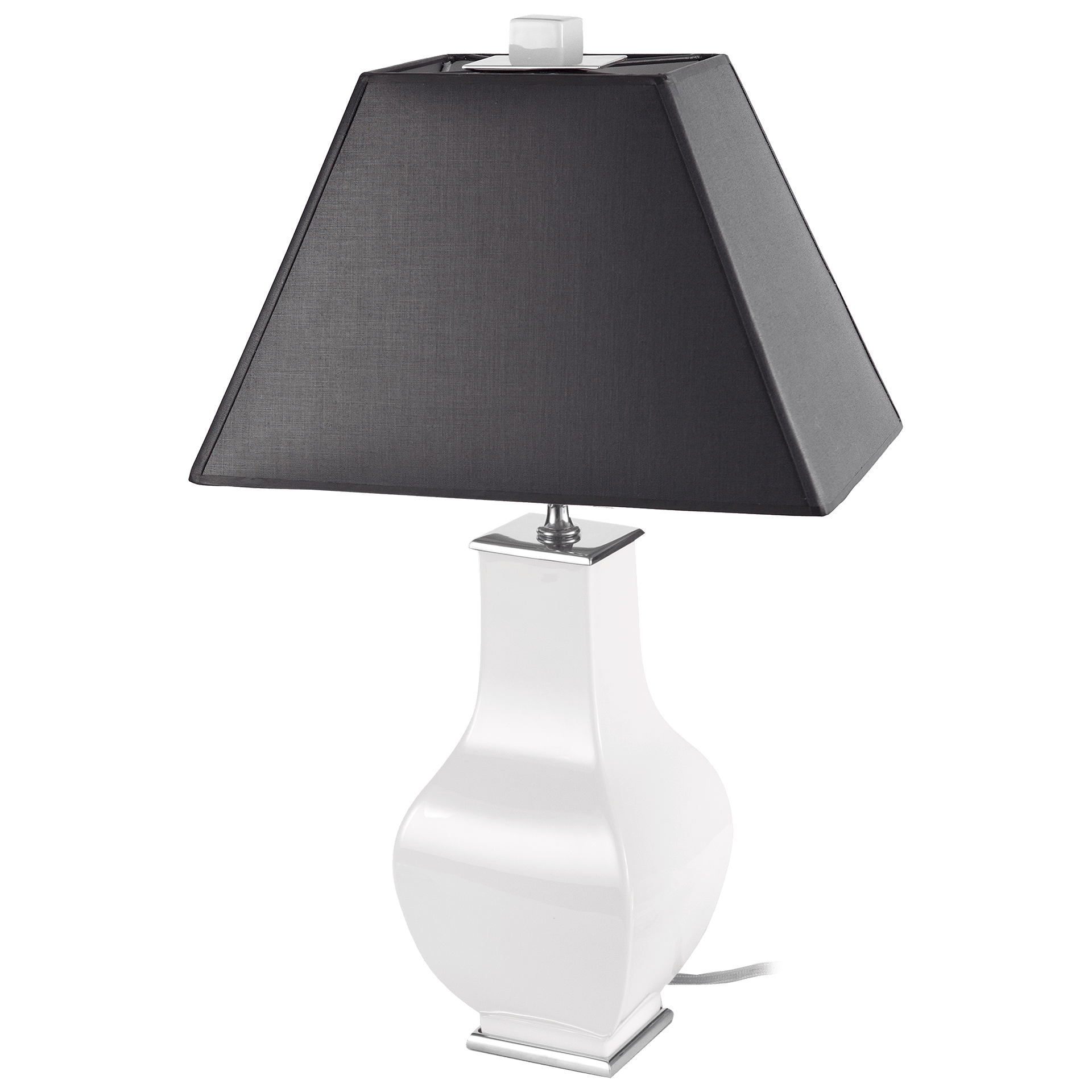 Tischleuchte Weiß H 49 cm | Meissen Cosmopolitan 000001 - 50m68 - Meissen Weimar