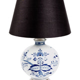 Tischleuchte, Zwiebelmuster, kobaltblau, weißer Rand, H 36 cm | Meissen Kollektion