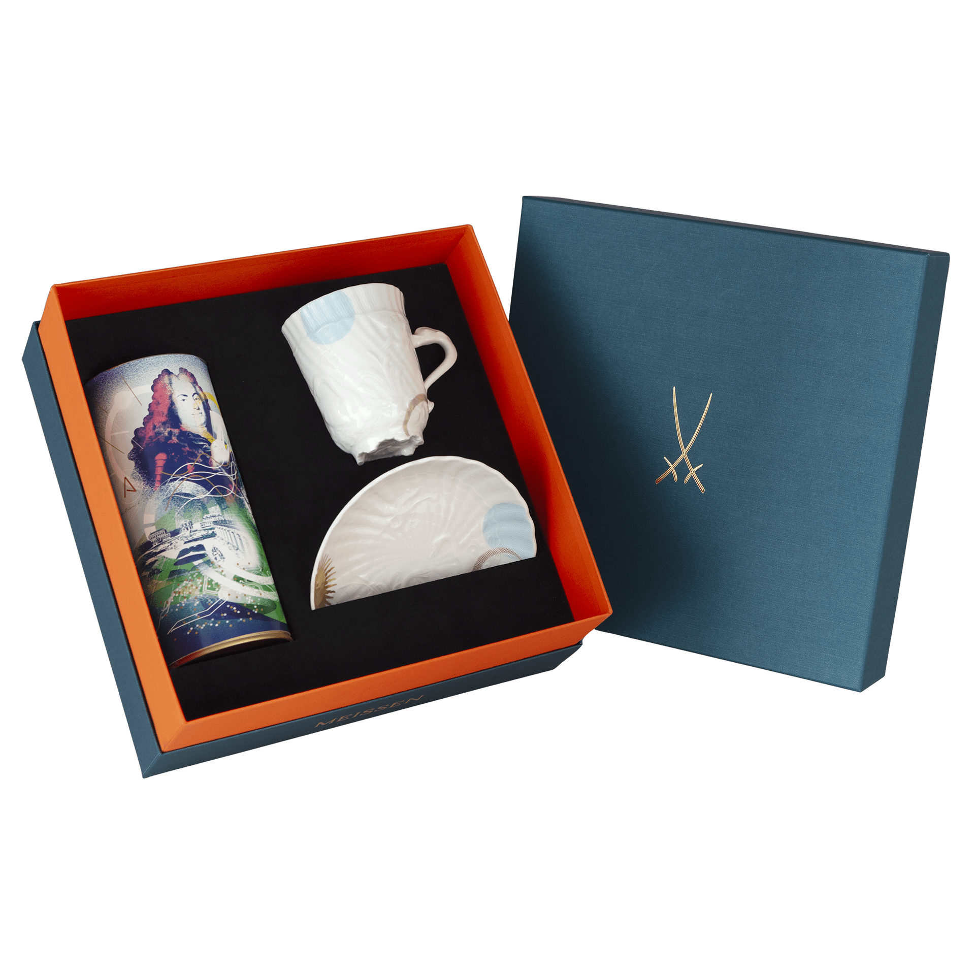 Trinkschokoladen - Set, Weiß, Tasse 0,14 l, 2 - teilig | Meissen Geschenke vs-79b050-05585 - Meissen Weimar