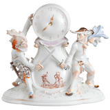 Uhr Degenfechter, Porzellan, H 32 cm | Meissen Limitierte Meisterwerke