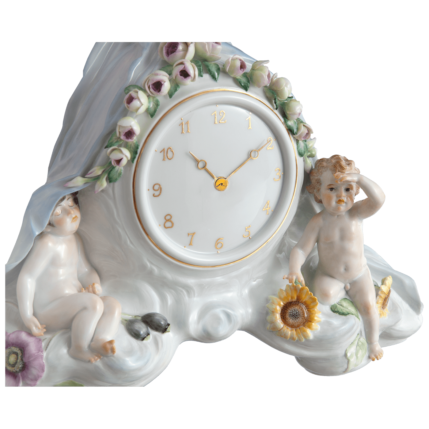 Uhr, Die Zukunft, H 41 cm | Meissen Limitierte Meisterwerke 900384 - 60m21 - Meissen Weimar