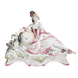 Uhr Jägerin mit Hund, Höhe 27 cm | Meissen Exklusiv-Kollektion