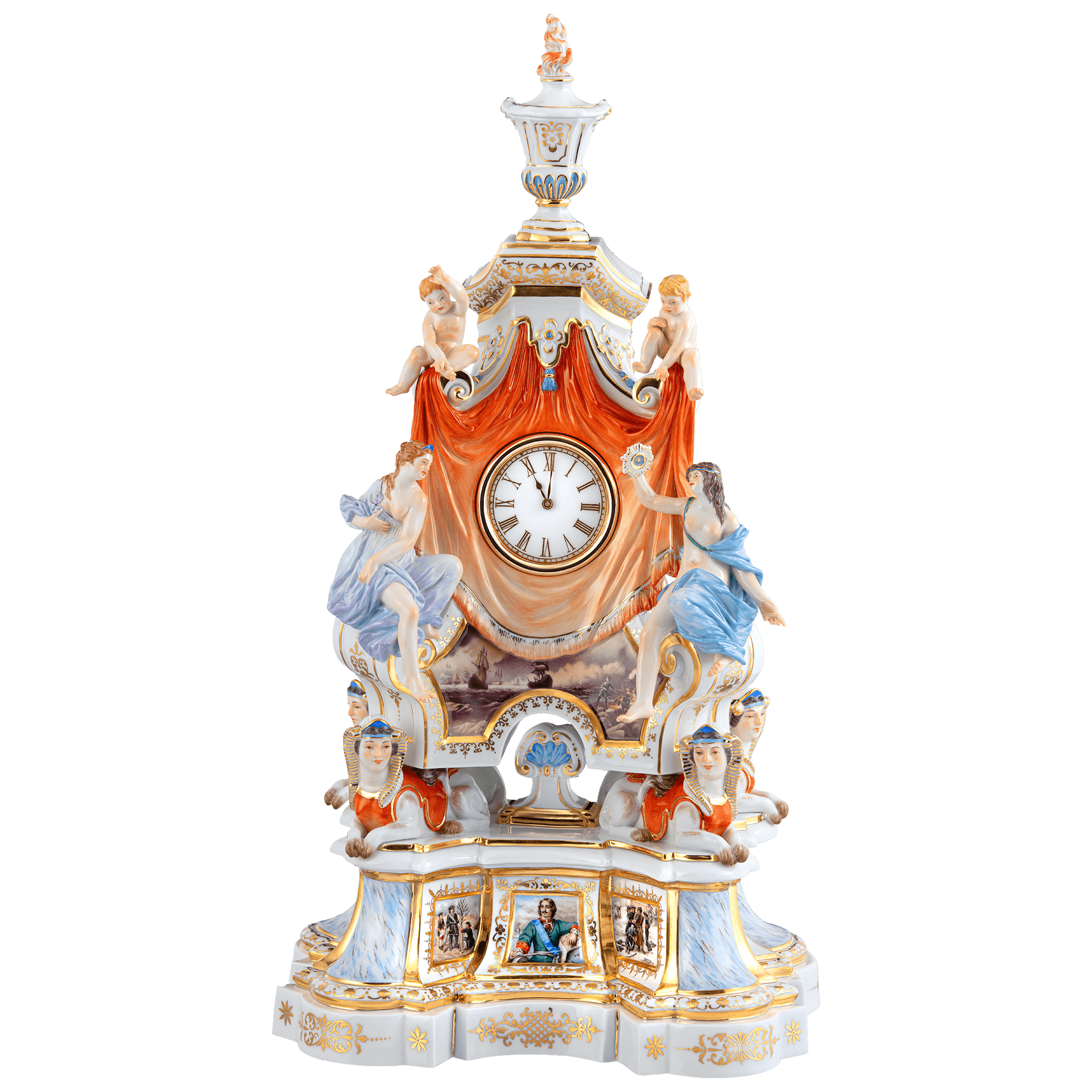 Uhr, Limitierte Meisterwerke, H 50 cm | Meissen Limitierte Meisterwerke 29b484 - 60m15 - Meissen Weimar
