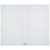 Unikat Wandbild Weiß, H 75 cm | Meissen Wandbilder-Edition