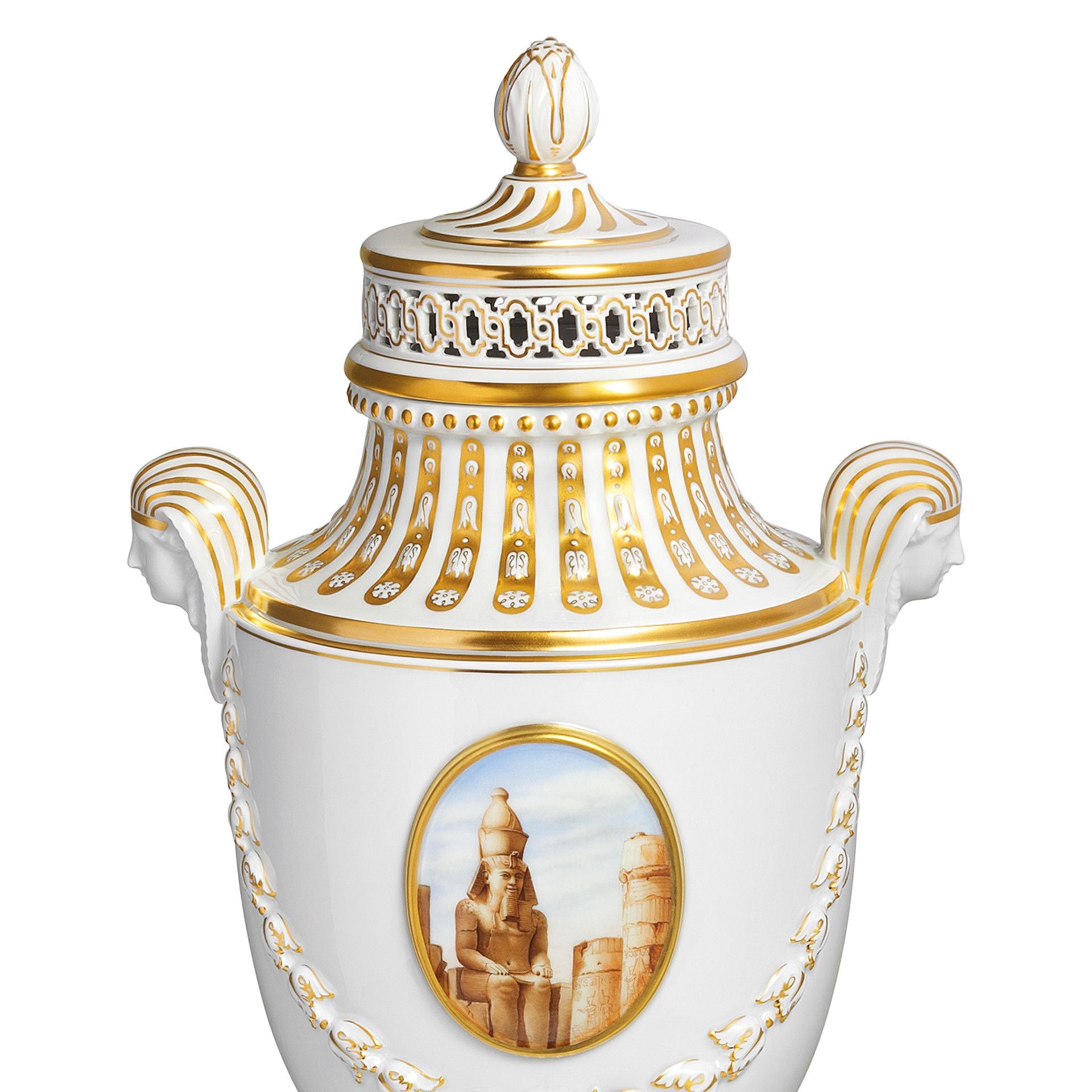 Vase Ägyptische Landschaften, H 41 cm | Meissen Limitierte Meisterwerke 296384 - 51236 - Meissen Weimar