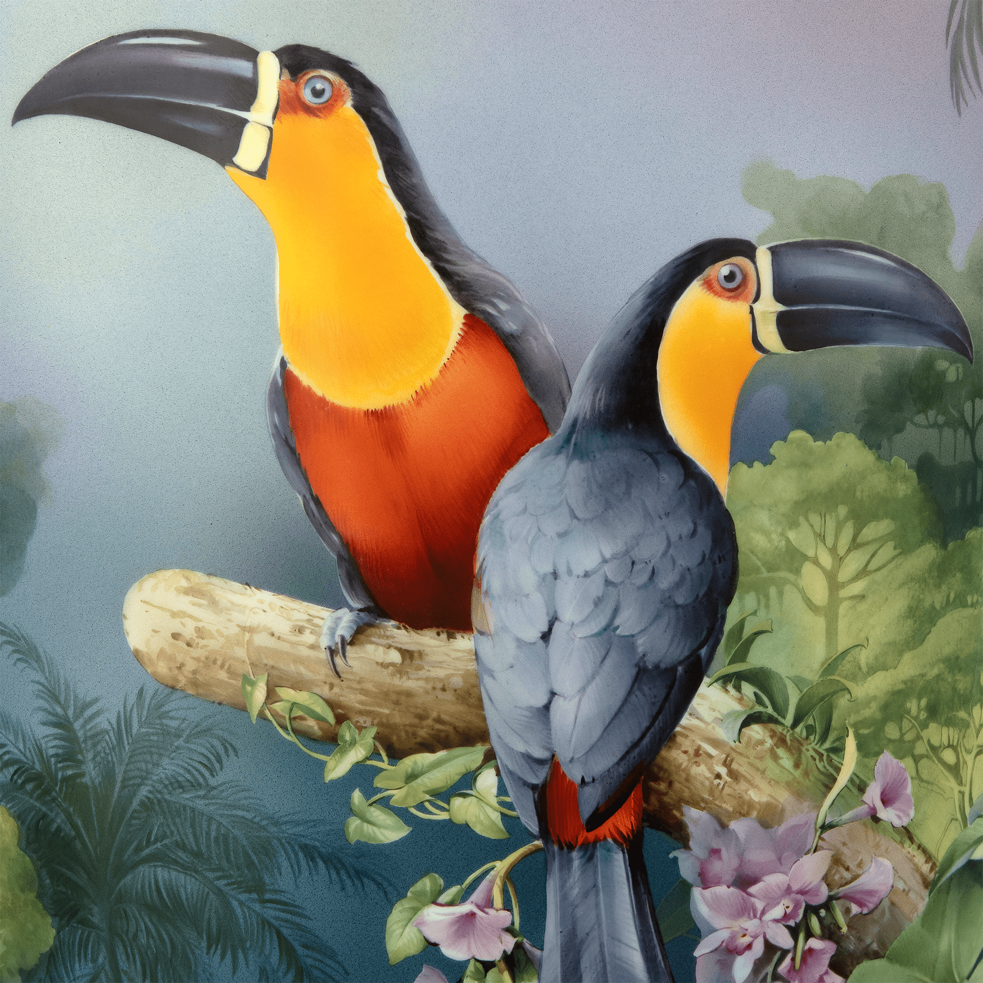 Vase Amazonas handbemalt H 102 cm | Meissen Exklusiv - Kollektion 930180-51a50 - Meissen Weimar