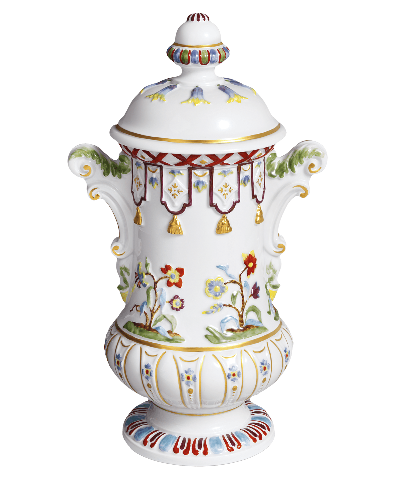 Vase Balusterbelägen, limitiert, H 33 cm | Meissen Limitierte Meisterwerke 900382 - 82383 - Meissen Weimar