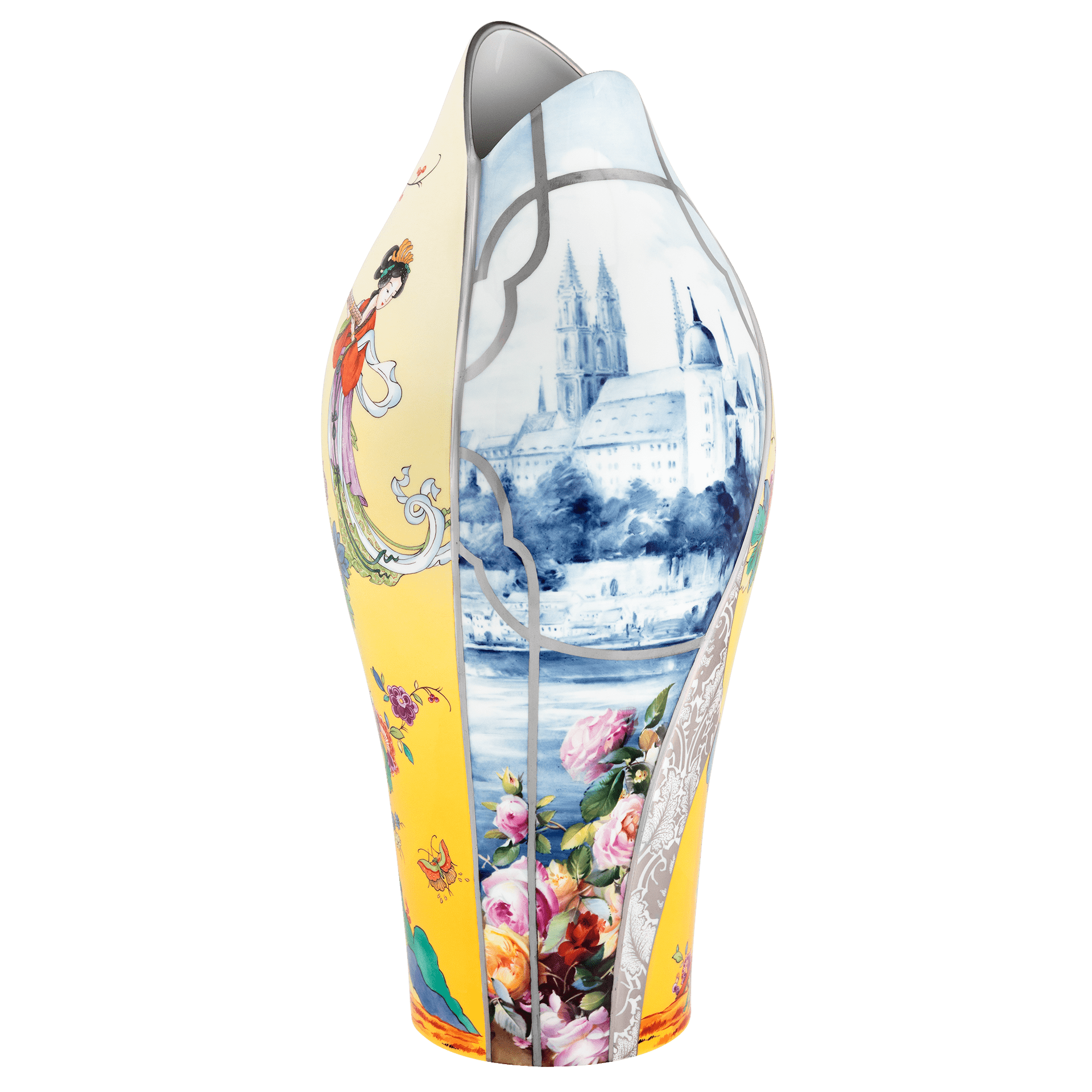 Vase "Blick nach Meißen", Lim. 15, H 46 cm | Meissen Limitierte Meisterwerke 58A184-50264 - Meissen Weimar