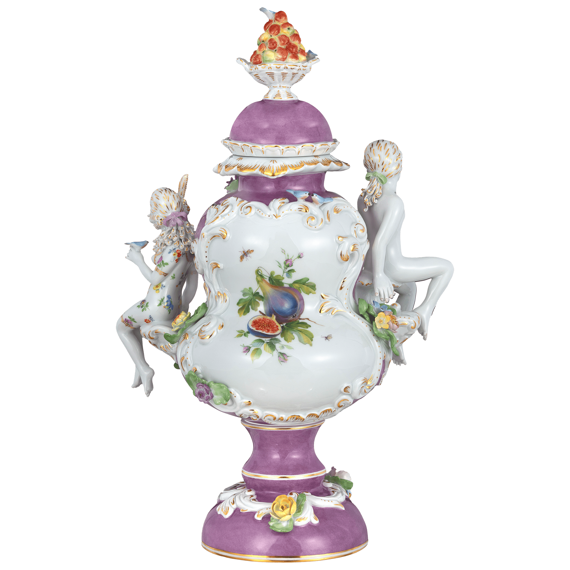 Vase, Blue Bird, H 51 cm | Meissen Vasen Kollektion 65c028 - 81m15 - Meissen Weimar
