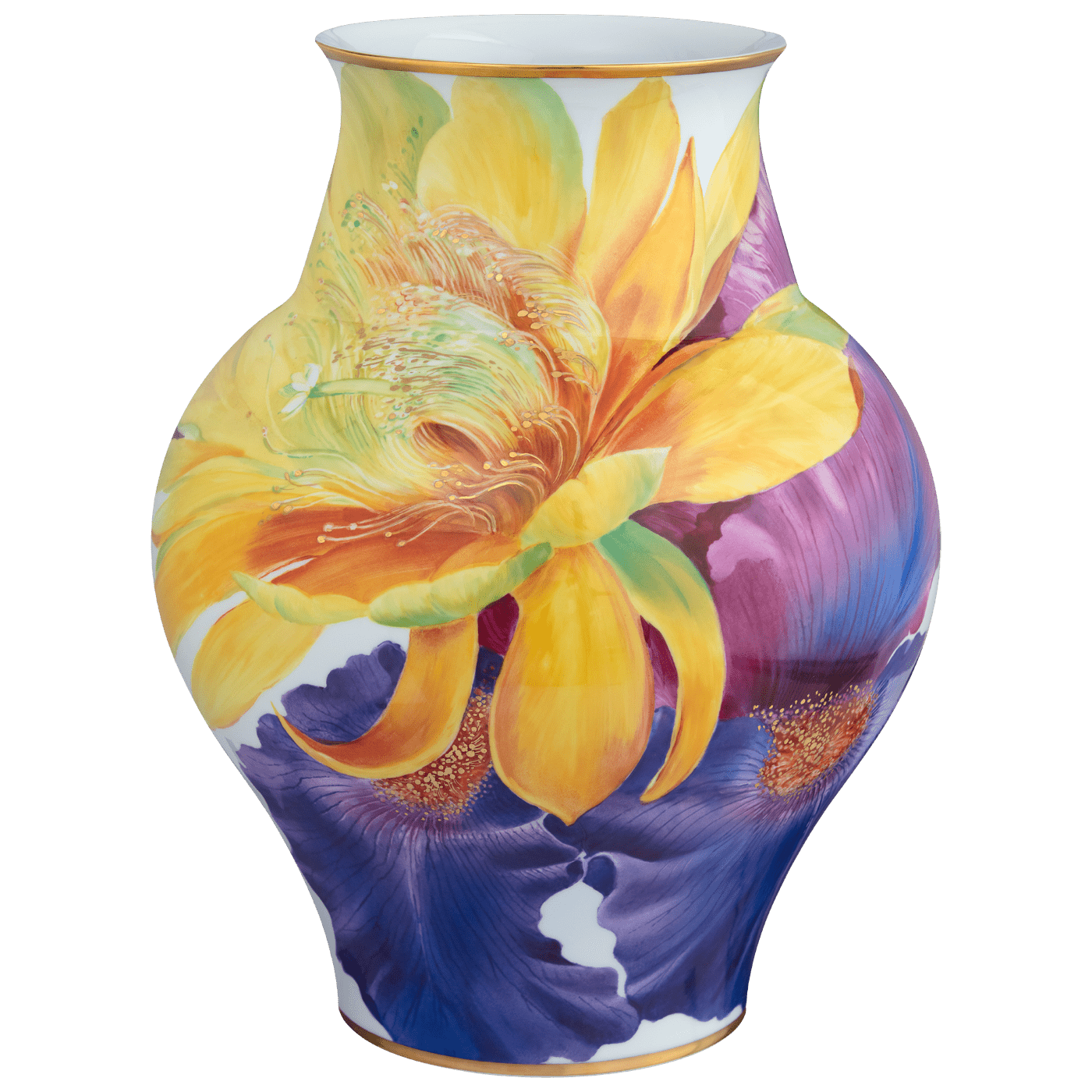 Vase Blühende Farben, H 44 cm | Meissen Exklusiv - Kollektion 932o80 - 50443 - Meissen Weimar
