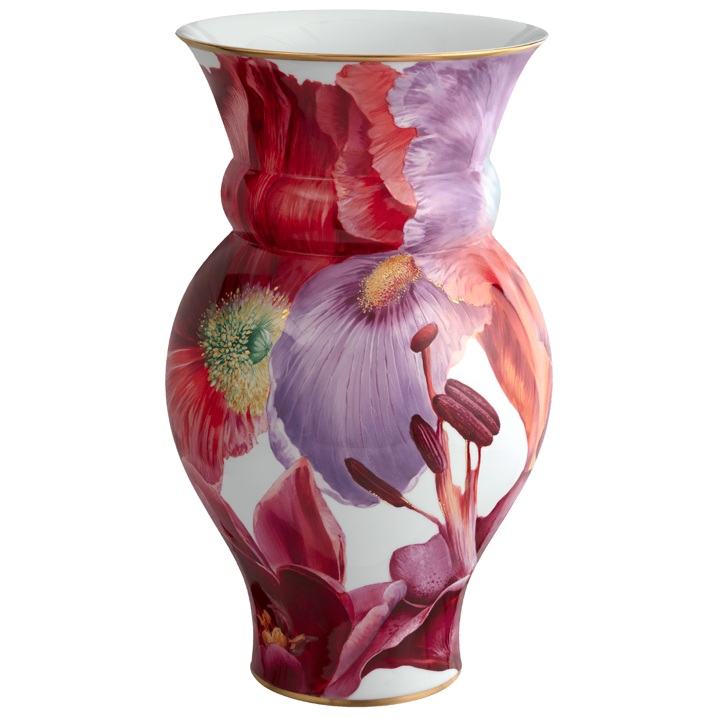 Vase Blühende Farben, H 57 cm | Meissen Exklusiv - Kollektion 932p80 - 50463 - Meissen Weimar