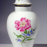 Vase, Blume 2 mitte, bunt, Goldrand, H 24,5 cm | Meissen Vase VI