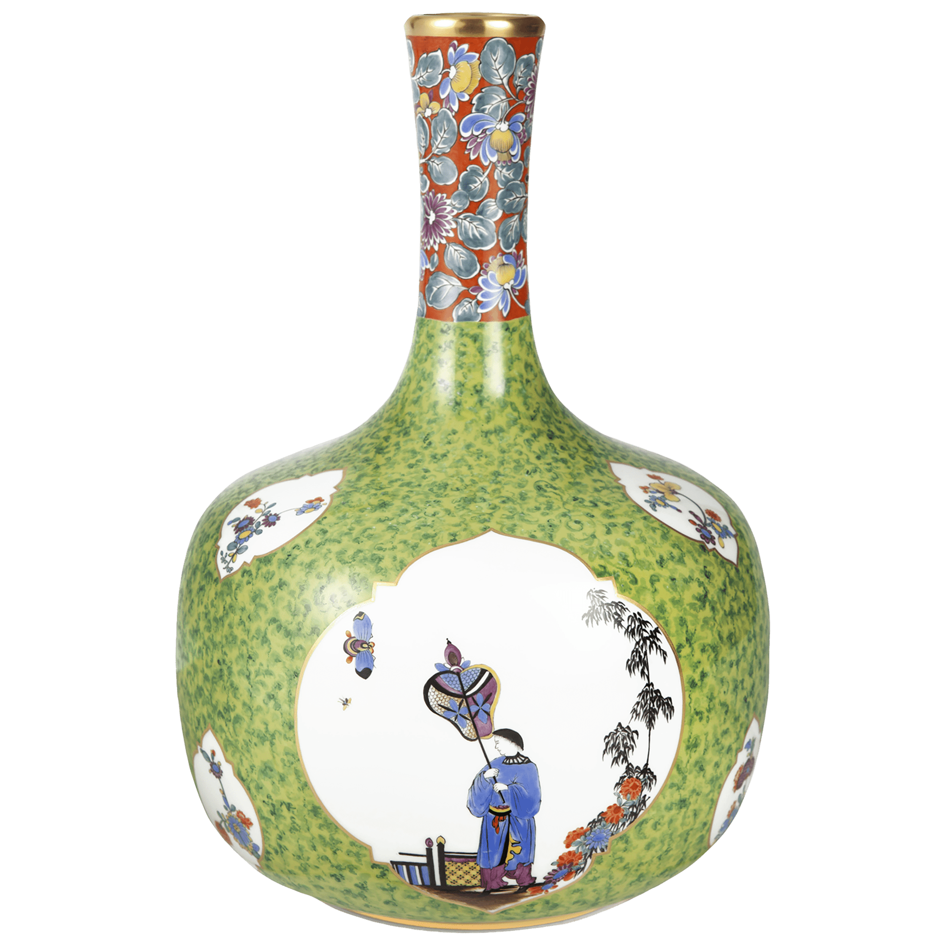 Vase Chinoiserien, H 30,5 cm | Meissen Limitierte Meisterwerke 597684 - 50352 - Meissen Weimar