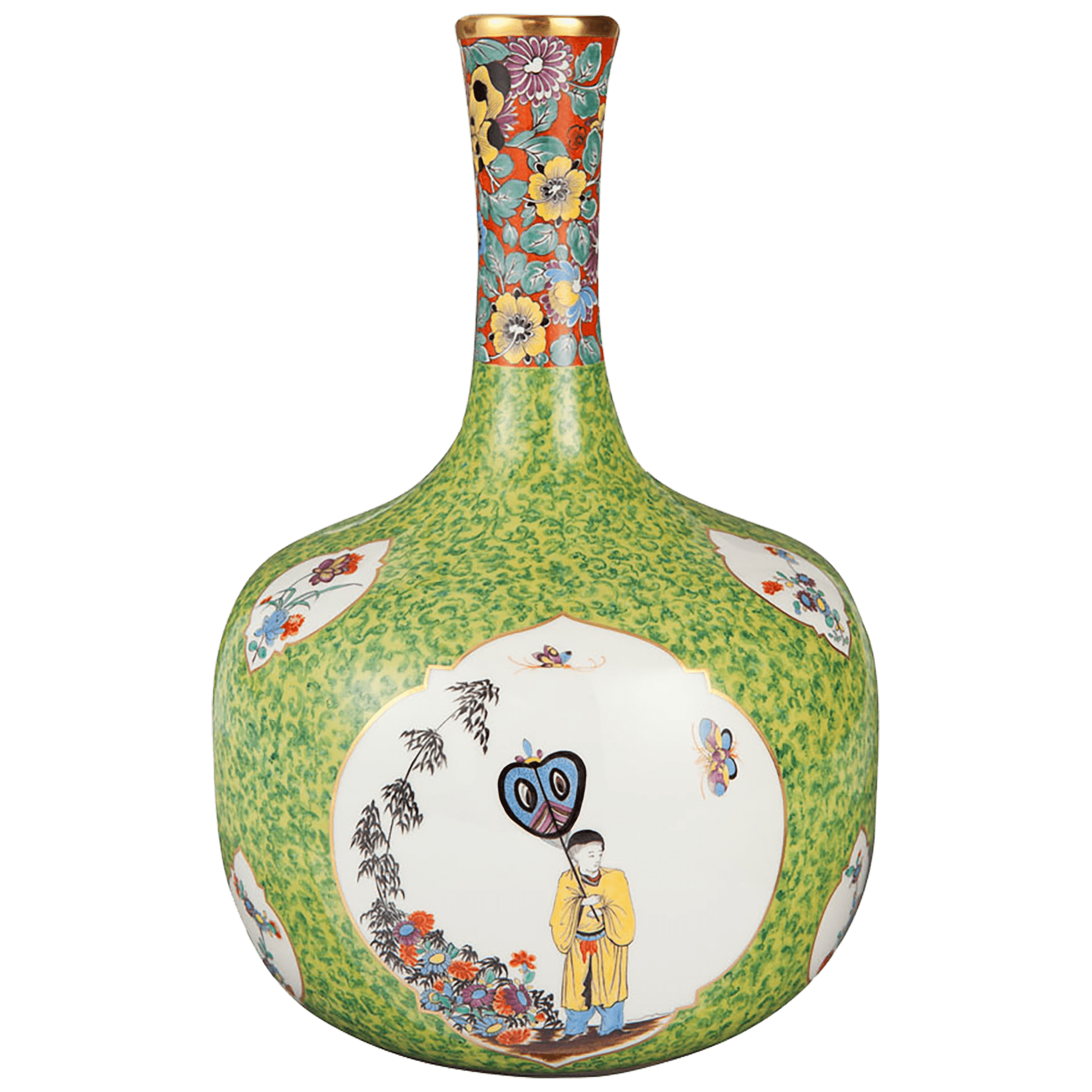 Vase Chinoiserien, H 30,5 cm | Meissen Limitierte Meisterwerke 597684 - 50352 - Meissen Weimar