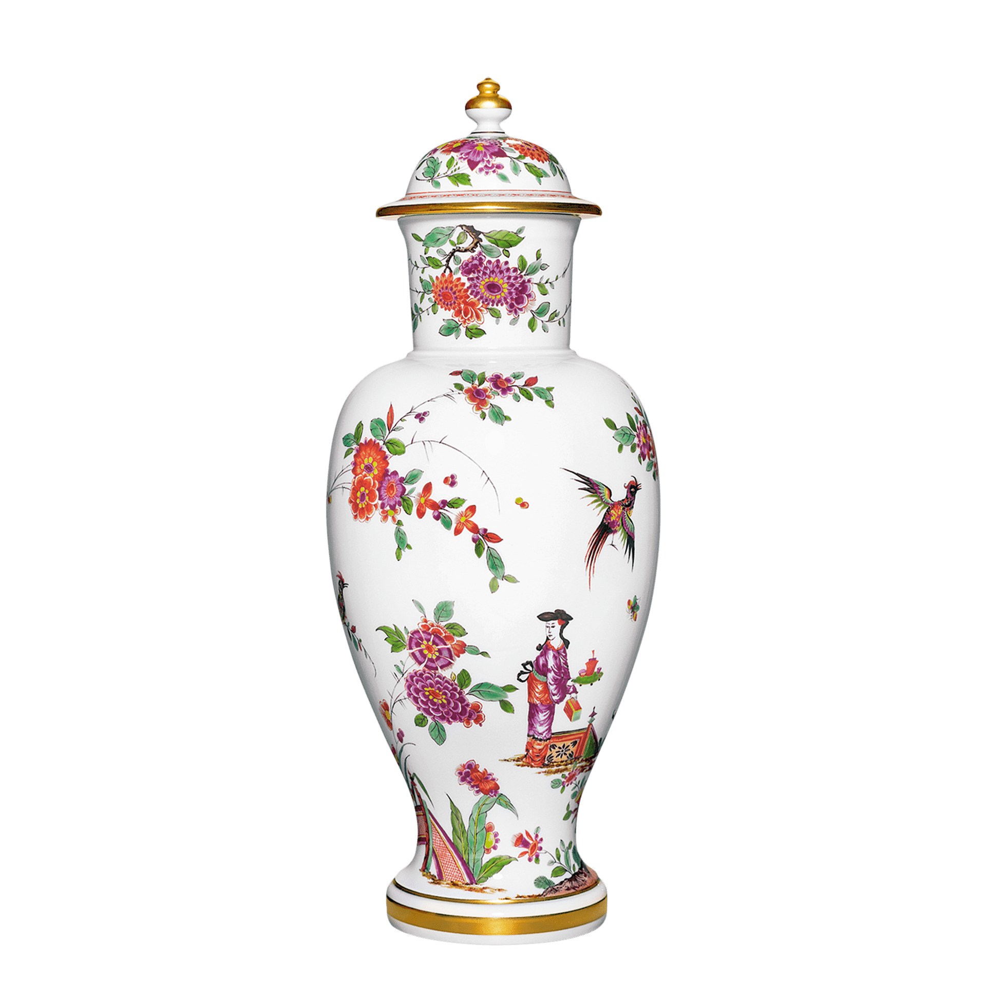Vase Chinoiserien, Höhe 39,5 cm | Meissen Exklusiv - Kollektion 596380 - 51188 - Meissen Weimar