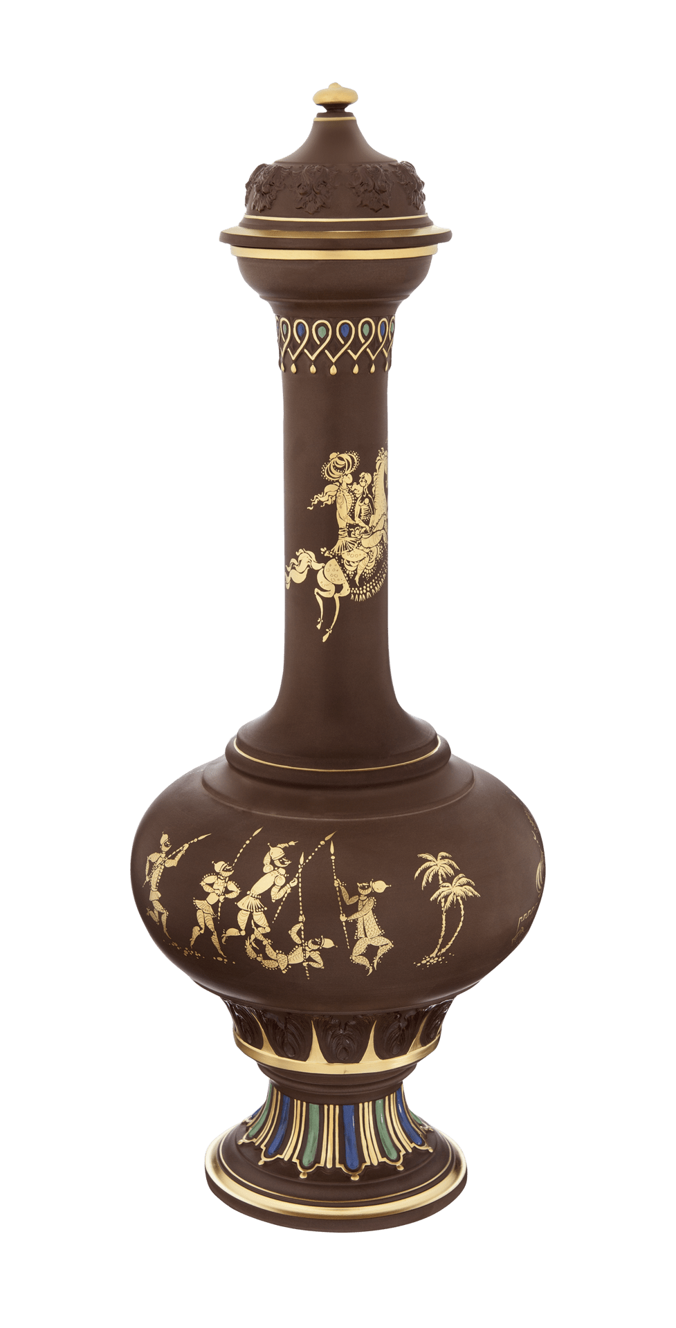 Vase Die Entführung, Böttgersteinzeug, H 47 cm | Meissen Böttgersteinzeug 681884 - 85922 - Meissen Weimar
