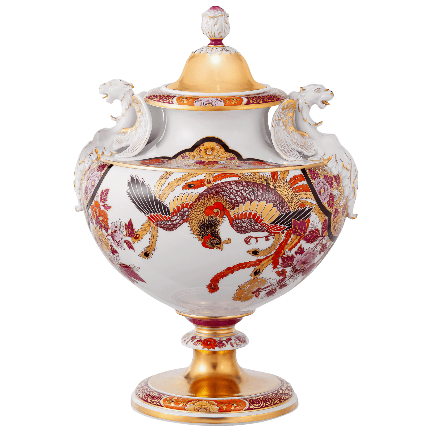 Vase Drache und Phönix H 34 cm | Meissen Limitierte Meisterwerke 59a484 - 51m75 - Meissen Weimar