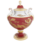 Vase Dragons, Rot-Gold, H 33 cm | Meissen Limited Edition